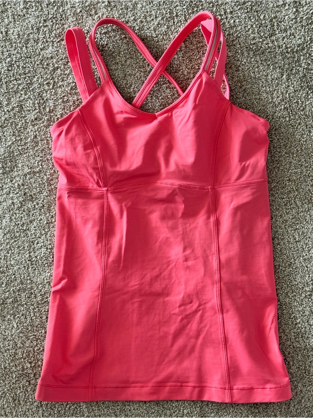 lululemon athletica Coral Pink Strappy Active Tank